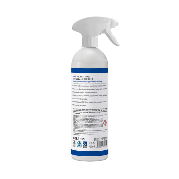 Delphis Eco Limescale Remover 700ml Back Label