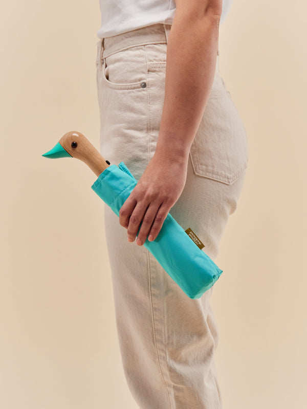 Mint Eco-Friendly Compact Duck Umbrella