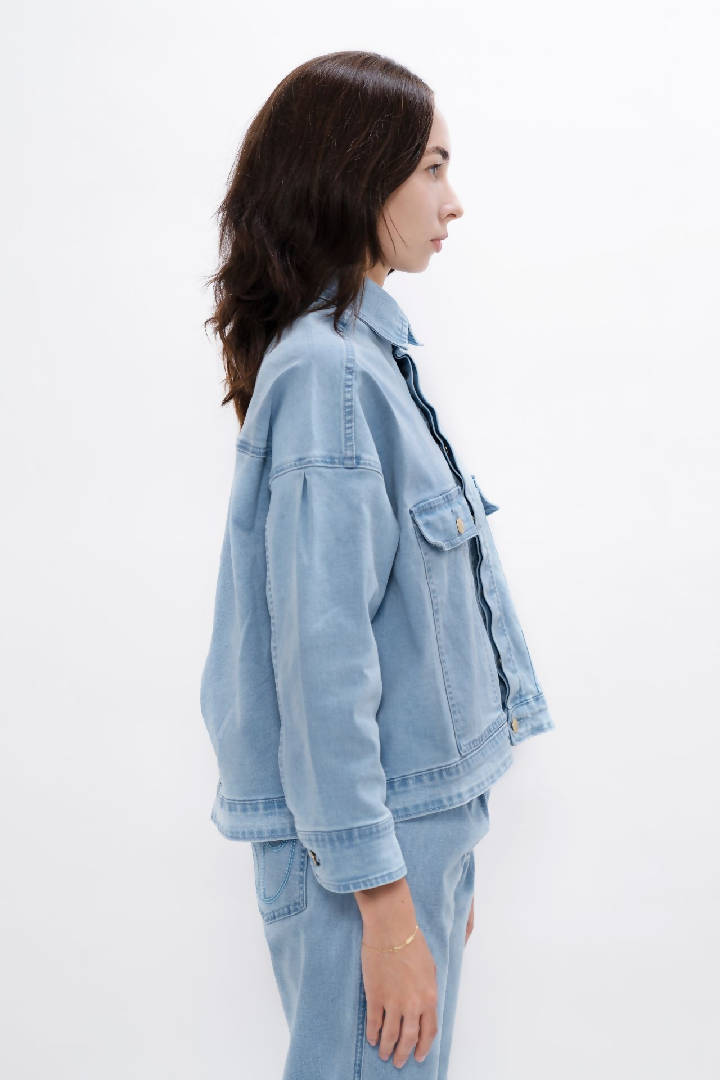 Arizona - Sustainable Denim Jacket - Sky Blue