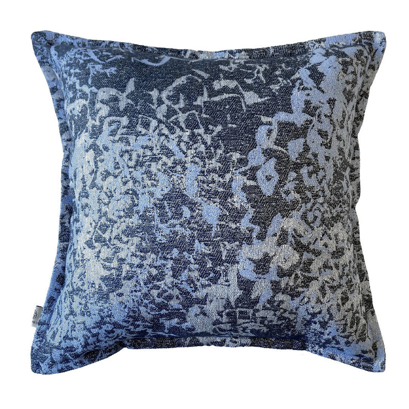 Luxury Irish Linen 40cm Lupinus Blue Vibrant Square Cushion