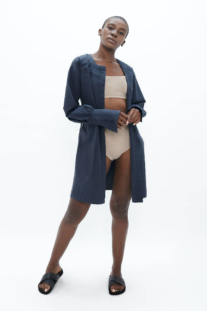 Cap Ferret Kimono Dress in Summer Night Blue