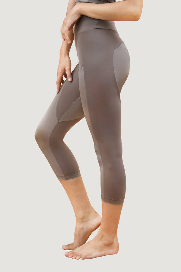 Kathmandu Crop Leggings in Jasper Brown