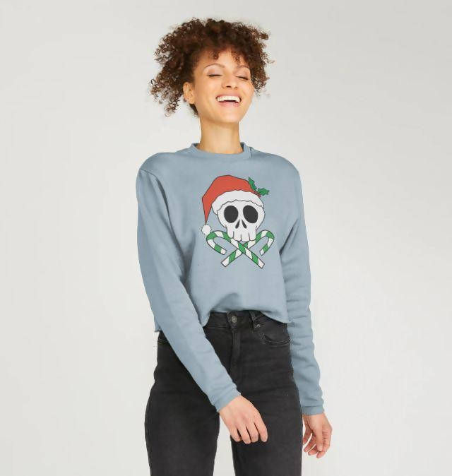 Ladies Eco & Vegan Friendly 100% Organic Cotton Sweatshirt - Christmas