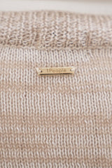 Nagano - Wool V-Neck Sweater - Sand Marl