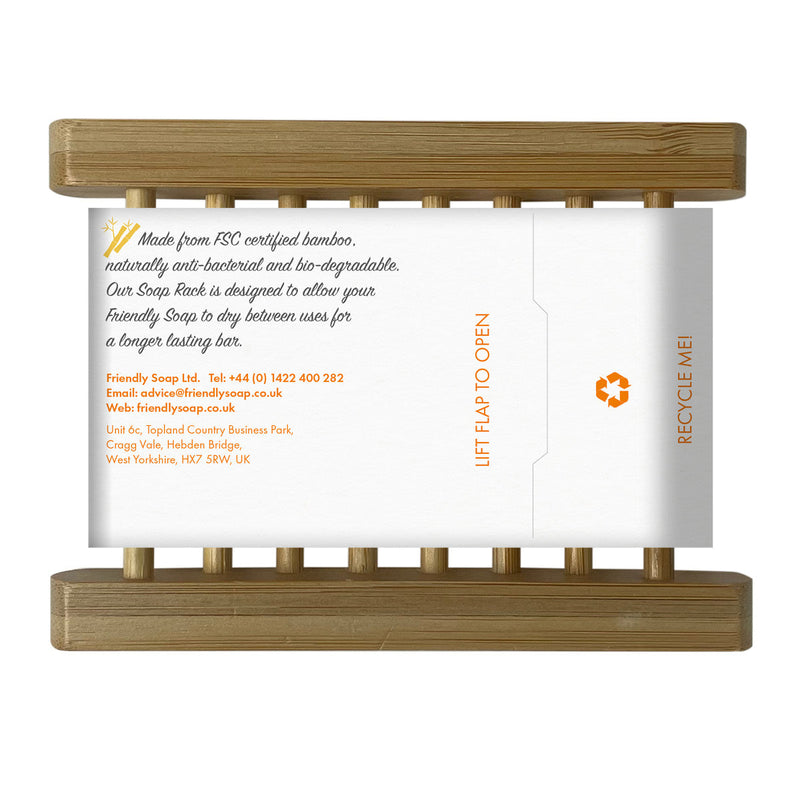 friendly soap rack packaging back