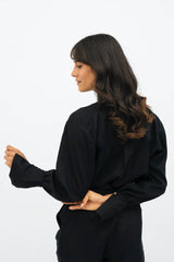 Cap Ferret TENCEL™ Long Sleeves Shirt in Licorice Black