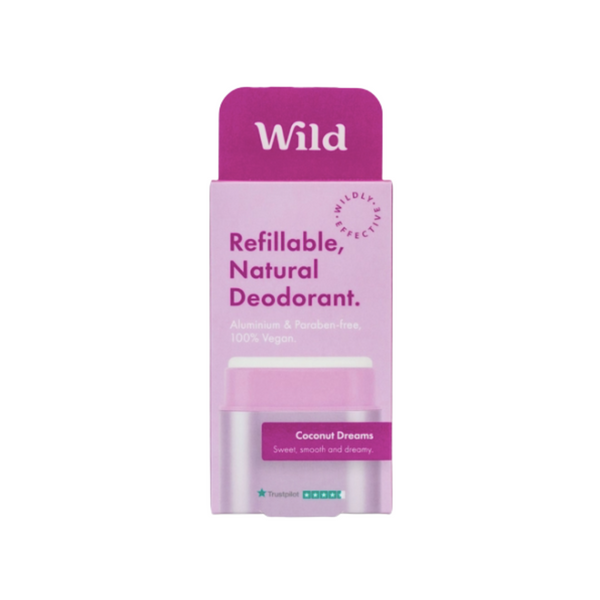 Wild Purple Case and Coconut Dreams Deodorant Refill - Starter Pack