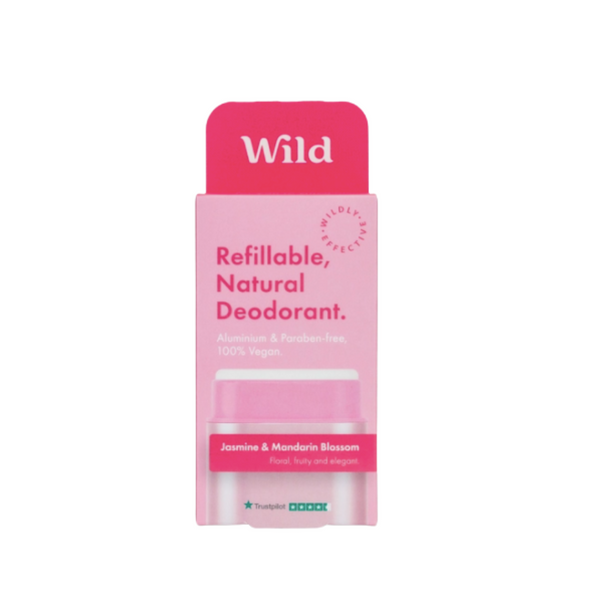 Wild Jasmine and Mandarin Blossom Deodorant Refill and Pink Case - Starter Pack