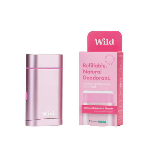 Wild Jasmine and Mandarin Blossom Deodorant Refill and Pink Case - Starter Pack