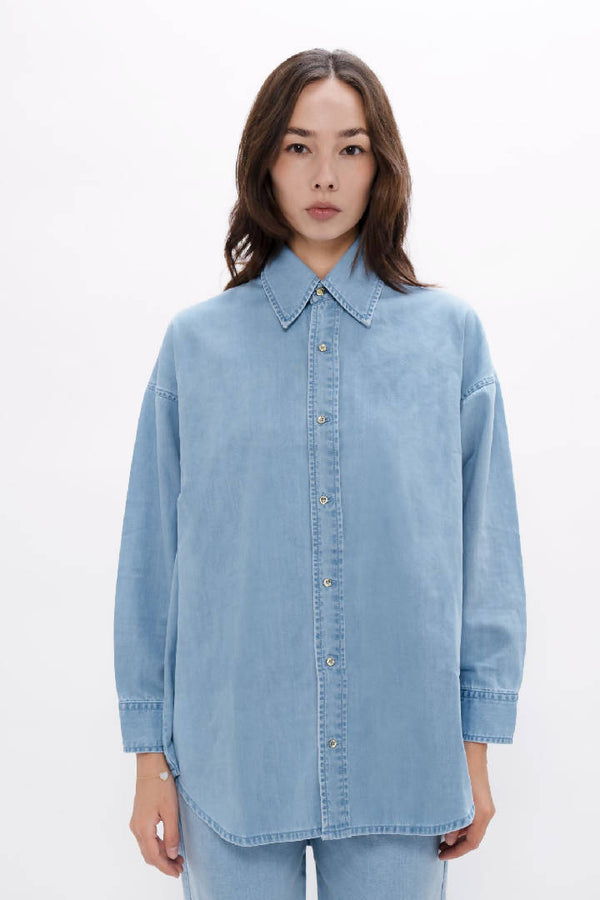 Louisiana - Sustainable Denim Shirt - Sky Blue