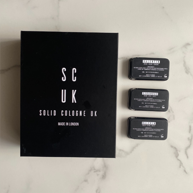 Solid Cologne Gift Set - The All Black Collection