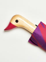 Swirl in Pink Eco-Friendly Compact Duck Umbrella