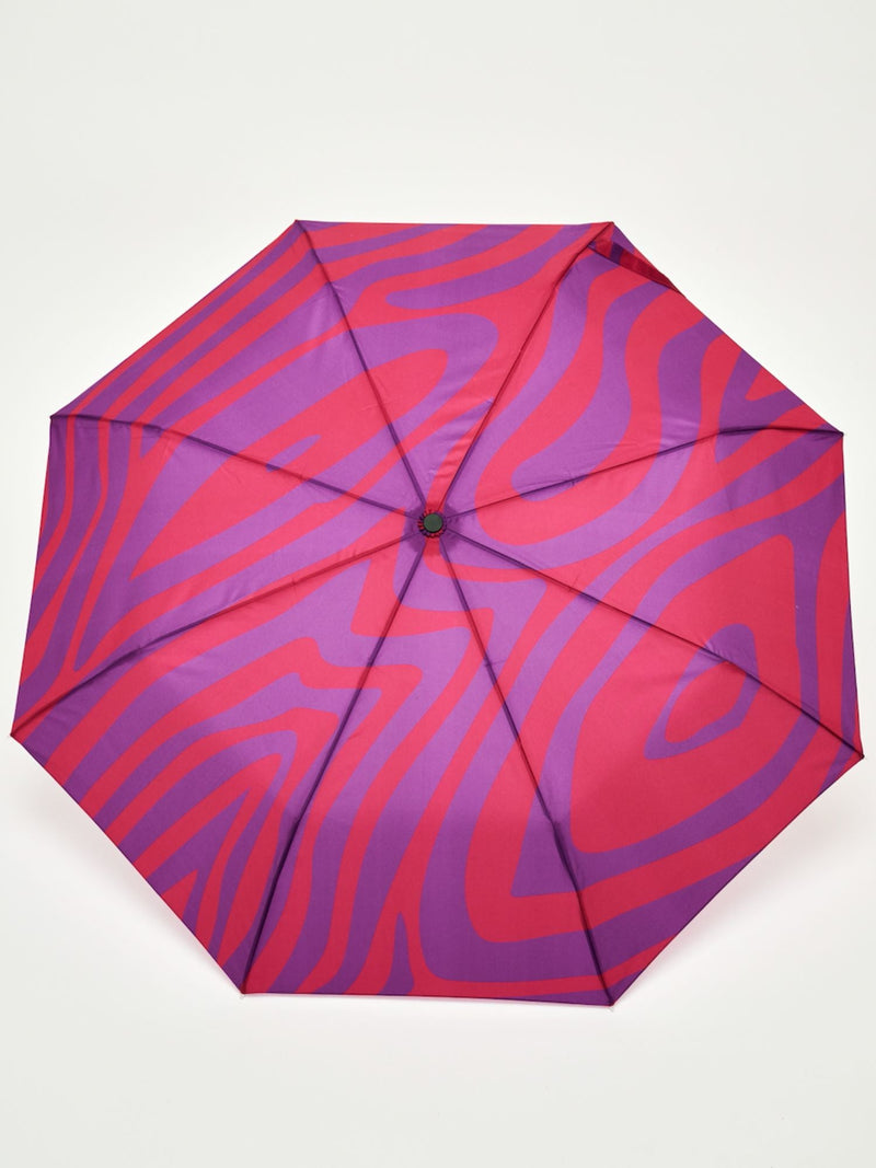 Swirl in Pink Eco-Friendly Compact Duck Umbrella