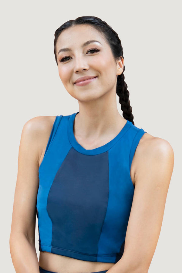 Kathmandu Sleeveless Tank Top in Sapphire Blue