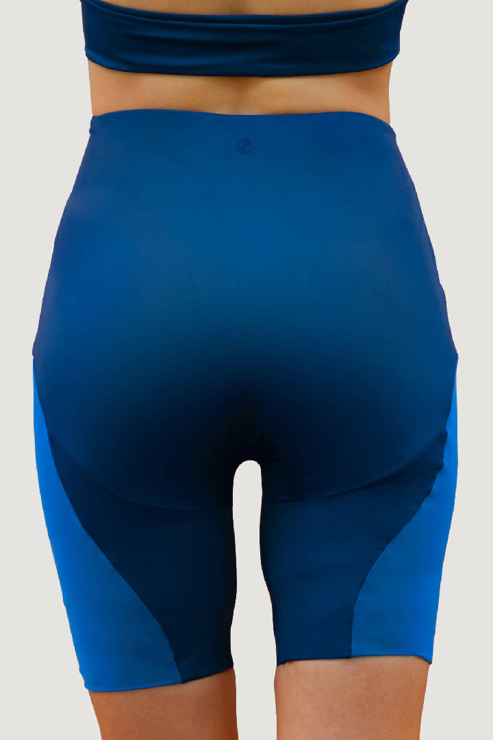 Portland Biker Shorts in Sapphire Blue